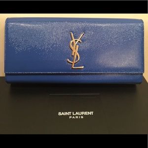 Brand New Yves Saint Laurent (YSL) Patent Clutch